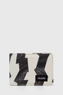 Portfele - Volcom portfel bawełniany kolor biały - grafika 1