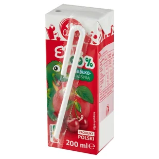 Carrefour Classic Sok 100 % jabłko-wiśnia 200 ml - Soki i napoje niegazowane - miniaturka - grafika 1