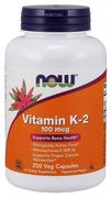 Suplementy naturalne - Now Foods Witamina K2 MK4 100 mcg i Lucerna (250 kaps.) - miniaturka - grafika 1