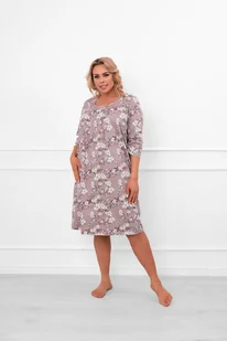 Koszula nocna damska 3/4 rękaw Oszima - Italian Fashion - Piżamy damskie - miniaturka - grafika 1