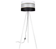 Lampy stojące - Lampa podłogowa CORAL 1xE27/60W/230V biały/czarny/złoty - miniaturka - grafika 1