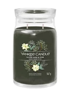 Świece - Yankee Candle Świeca zapachowa "Silver Sage & Pine" - 567 g - miniaturka - grafika 1