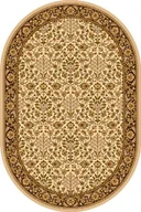 Dywany - Dywan Agnella Isfahan ITAMAR krem wełna owal - miniaturka - grafika 1