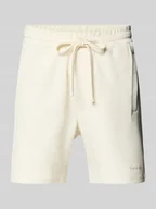 Spodenki męskie - Szorty z dzianiny dresowej o kroju regular fit z fakturowanym wzorem model ‘Tim’ - miniaturka - grafika 1