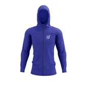 Bluzy sportowe męskie - COMPRESSPORT Terniczna bluza biegowa 3D THERMO SEAMLESS HOODIE ZIP dazz blue - miniaturka - grafika 1