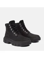Botki damskie - Timberland Skórzane botki "Greyfield" w kolorze czarnym - miniaturka - grafika 1