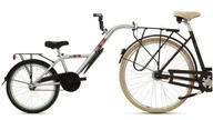 Przyczepki rowerowe - Bike2go, Rower przyczepka, Aanhangfiets Junior 20", srebrny - miniaturka - grafika 1