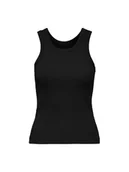 Koszulki i topy damskie - ONLY T-Shirt 31371 Czarny Comfort Fit - miniaturka - grafika 1