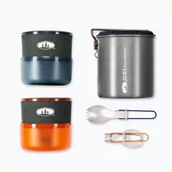 Kuchnia turystyczne i akcesoria - Zestaw naczyń GSI Outdoors Halulite Microdualist anodized - miniaturka - grafika 1