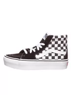 Trampki damskie - Vans Sneakersy "SK8-HI ® PLATFORM 2.0" w kolorze czarno-białym - miniaturka - grafika 1