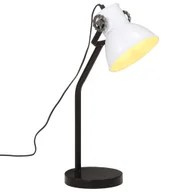 Lampy stojące - vidaXL Lampa stołowa, 25 W, biała, 17x17x60 cm, E27 - miniaturka - grafika 1