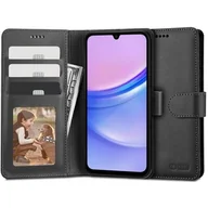 Etui i futerały do telefonów - Etui TECH-PROTECT Wallet do Samsung Galaxy A15 4G/5G Czarny - miniaturka - grafika 1