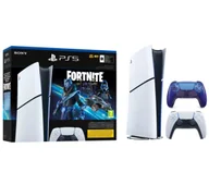 Konsole Playstation - Sony PlayStation 5 Digital Slim D Chassis PS5 1TB Fortnite Cobalt + Dodatkowy Pad Chroma Indigo - miniaturka - grafika 1