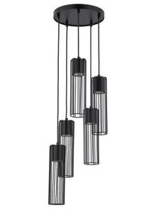 Fobia lampa wisząca 5-punktowa czarna 33459 - Lampy sufitowe - miniaturka - grafika 1