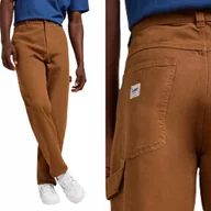 Spodnie męskie - Lee CARPENTER RELAXED Acorn WORKWEAR LUŹNE BRĄZOWE SPODNIE W32 L32 - miniaturka - grafika 1