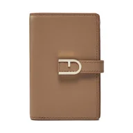 Portfele - Duży Portfel Damski Furla Flow S Compact Wallet WP00401-BX2045-1257S-1007 Beżowy - miniaturka - grafika 1