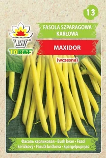 Fasola szp. karł. żółtostr. MAXIDOR (wczesna) Phaseolus vulgaris L. - Nasiona i cebule - miniaturka - grafika 1