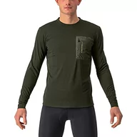 Bluzy męskie - CASTELLI Unltd Merino Ls męska bluza, zielony (Wojskowa zieleń), XXL - miniaturka - grafika 1