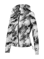 Kurtki i kamizelki sportowe damskie - 4F Bluza w kolorze białym ze wzorem - miniaturka - grafika 1