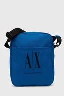 Torby męskie - Armani Exchange saszetka kolor niebieski 952337 CC124 - miniaturka - grafika 1