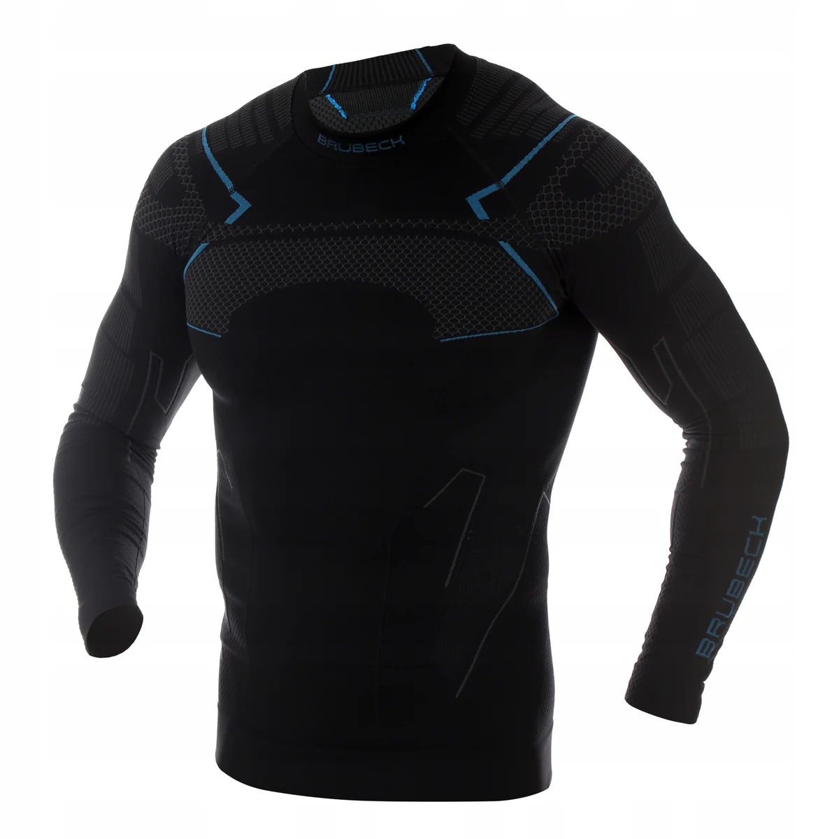 BRUBECK TERMOAKTYWNA TERMICZNA BLUZA MĘSKA CZARNY LS13040M XL