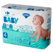 Pieluchy - Carrefour Baby Pieluchy dziecięce 4 Maxi 7-14 kg 44 sztuki - miniaturka - grafika 1