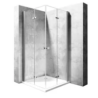 Ścianki i drzwi prysznicowe - Rea Kabina prysznicowa drzwi składane 120x100 Best Double AUTORYZOWANY DYSTRYBUTOR K1307 K1305 - miniaturka - grafika 1
