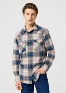 Koszule męskie - Męska koszula Wrangler WESTERN SHIRT 4XL - miniaturka - grafika 1
