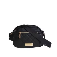 Torebki damskie - Torebka listonoszka Monnari czarna pikowana sportowa - miniaturka - grafika 1