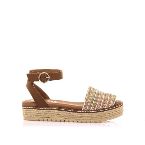 MTNG Damskie 59617 Espadryle Wedge Sandal, Wielokolorowa Rafia, 36,5 UK