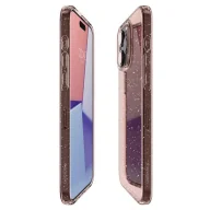 Etui i futerały do telefonów - Etui Spigen Liquid Crystal Glitter na iPhone 15 Pro - różowo-przezroczyste - miniaturka - grafika 1