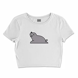 Bona Basics, Damski T-shirt basic, z nadrukiem cyfrowym, 100 bawełny, biały, swobodny, damski top, rozmiar: S, biały, S - Koszulki i topy damskie - miniaturka - grafika 1