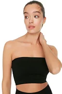 Biustonosze - Trendyol antykradzieżowy sportowy biustonosz bezszwowy damski, czarny, XXS/XS - miniaturka - grafika 1