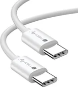 Kable USB - Kabel USB Techly USB-C - USB-C 1 m Biały (ICOC-MU4-40G240W1) - miniaturka - grafika 1