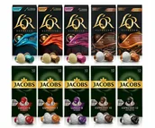 Kawa w kapsułkach i saszetkach - Kapsułki aluminiowe do Nespresso różne smaki L'or i Jacobs 100 sztuk - miniaturka - grafika 1