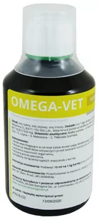 Omega vet 200 ml olej na loty pierzenie i rozpłód - Witaminy i odżywki dla ptaków - miniaturka - grafika 1