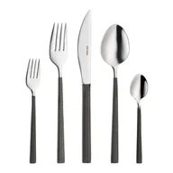 Zestawy sztućców - Zestaw sztućców czarnych na 12 osób 60 elementów HERA BLACK - miniaturka - grafika 1