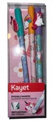Przybory szkolne - Kayet Długopisy wymazywalne 0,5mm 3szt JEDNOROŻCE CHMURKA - miniaturka - grafika 1