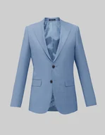 Marynarki męskie - marynarka do zestawu bairo błękit slim fit - miniaturka - grafika 1