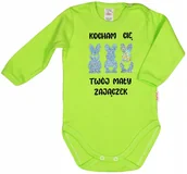 Body dla niemowląt - BODY NAPIS nadruk TWÓJ MAŁY ZAJĄCZEK nie tylko na Wielkanoc r 62 KLEKLE - miniaturka - grafika 1