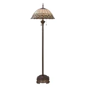 Lampy stojące - CLAYRE&EEF Clayre&Eef FRIEDA - lampa stojąca z kloszem w stylu Tiffany - miniaturka - grafika 1