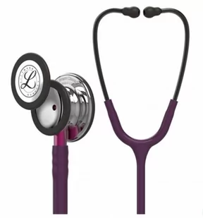 Stetoskop Littmann Classic III 5960 Stetoskop internistyczny Mirror-Finish, przewód śliwkowy, trzonek różowy, lira smoke - Urządzenia medyczne - miniaturka - grafika 1