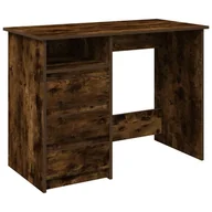 Biurka - vidaXL Biurko, przydymiony dąb, 102x50x75 cm, materiał drewnopochodny - miniaturka - grafika 1