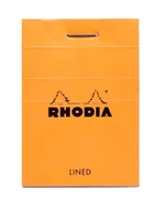 Notesy i bloczki - Blok Rhodia N°10 5,2x7,5 cm, linie, pomarańczowy - miniaturka - grafika 1