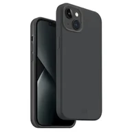 Etui i futerały do telefonów - UNIQ etui Lino Hue iPhone 14 6,1" Magclick Charging szary/charcoal grey - miniaturka - grafika 1