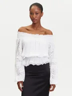Bluzki damskie - Guess Bluzka W5GH0S WE550 Biały Regular Fit - miniaturka - grafika 1