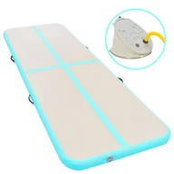 Maty do ćwiczeń - Vida Mata gimnastyczna z pompką 700x100x10 cm PVC zielona V-91926 - miniaturka - grafika 1