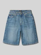 Spodnie i spodenki dla chłopców - Szorty jeansowe o kroju extra baggy fit z 5 kieszeniami model ‘RON’ - miniaturka - grafika 1