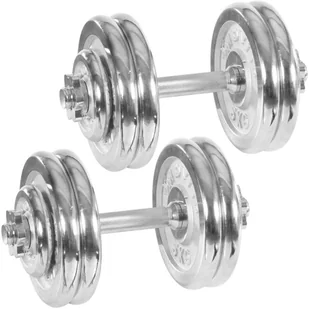 Tko Zestaw chromowane MOVIT 2 x 15 kg - Pozostały sprzęt siłowy - miniaturka - grafika 1