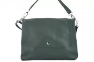 Torebki damskie - Duża torebka klasyczna ze skóry naturalnej miękkiej - Zielona ciemna - Barberini's - miniaturka - grafika 1